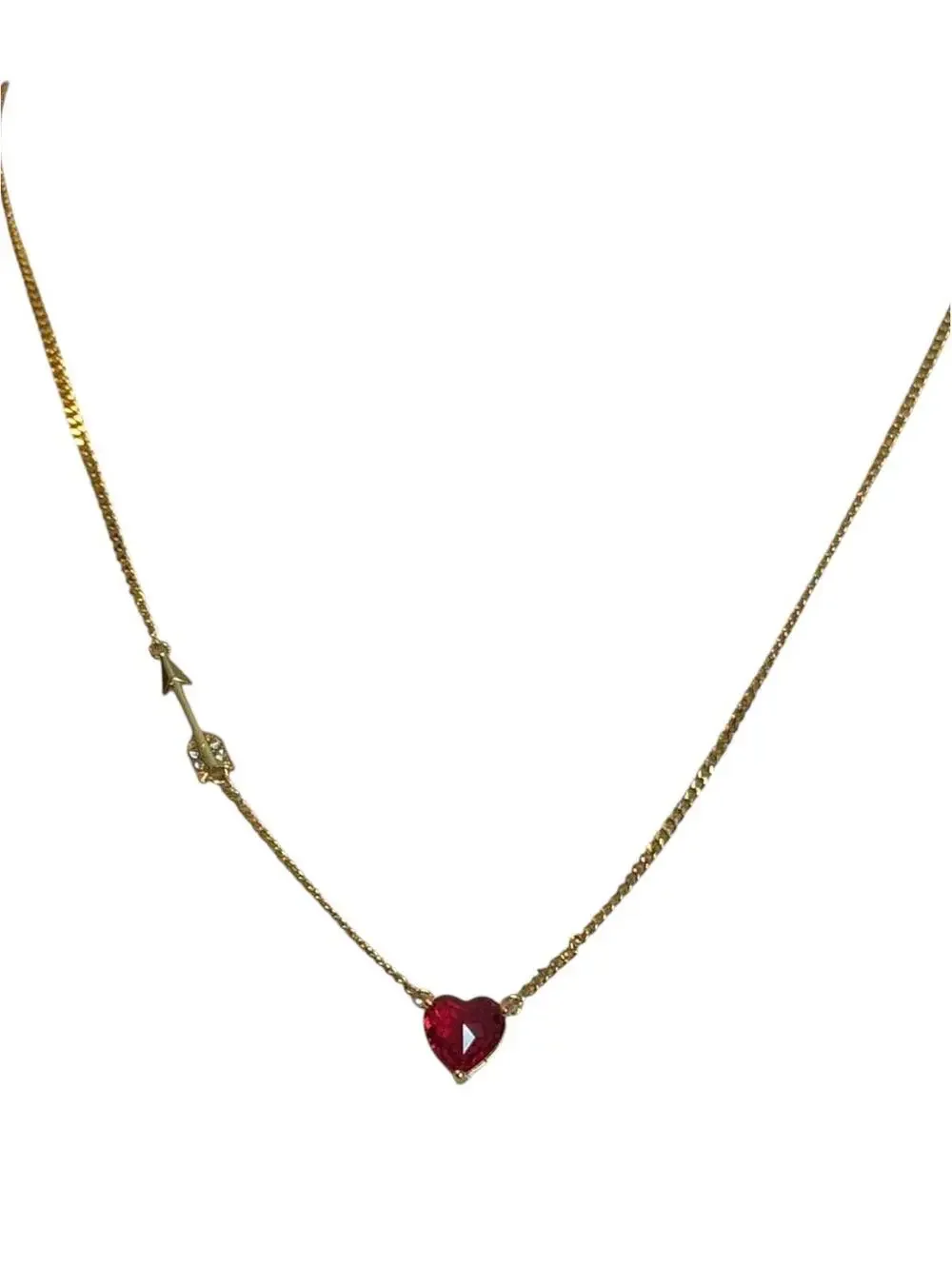Kate Spade Red Heart Pendant and Arrow Detail